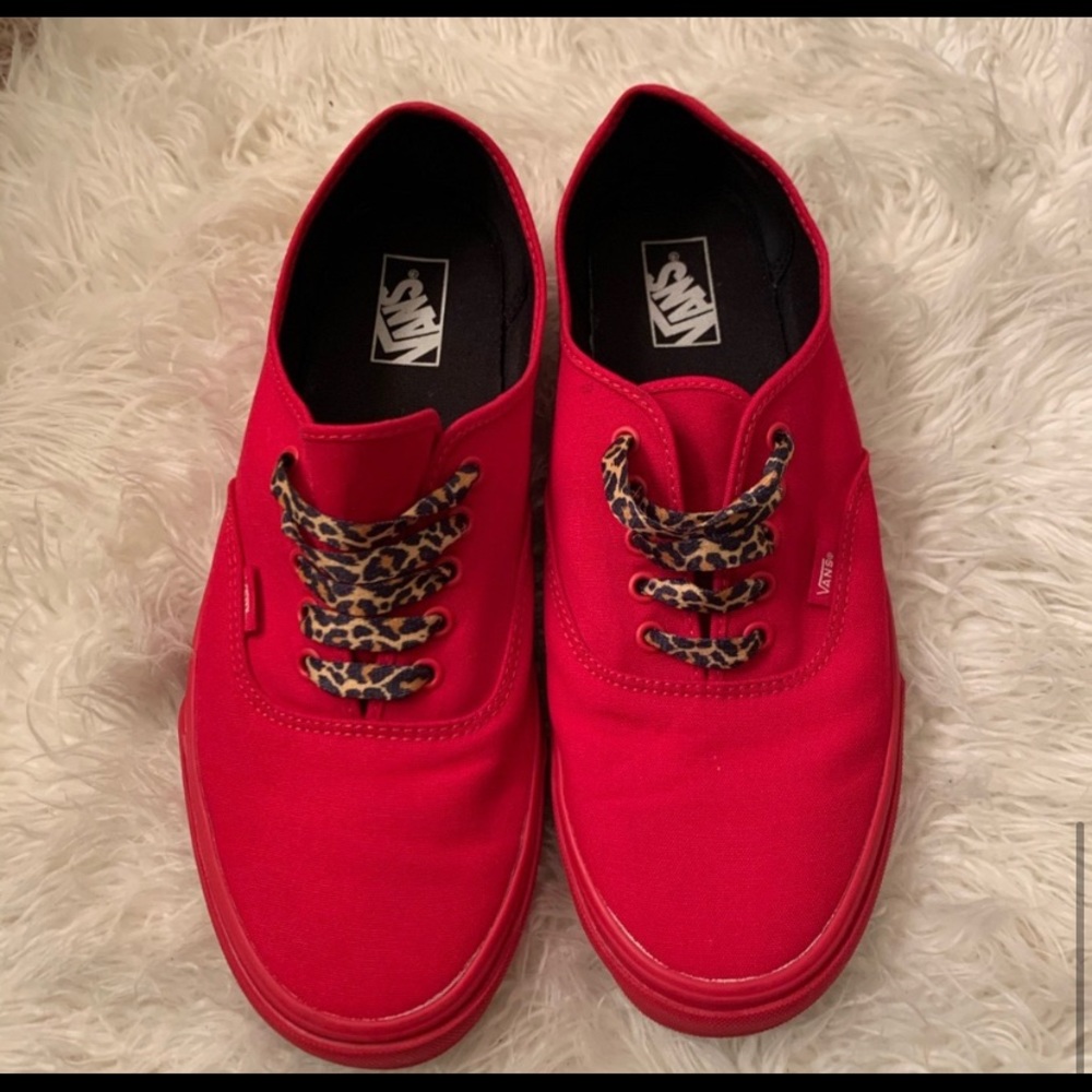 Red Vans “gower” sneaker